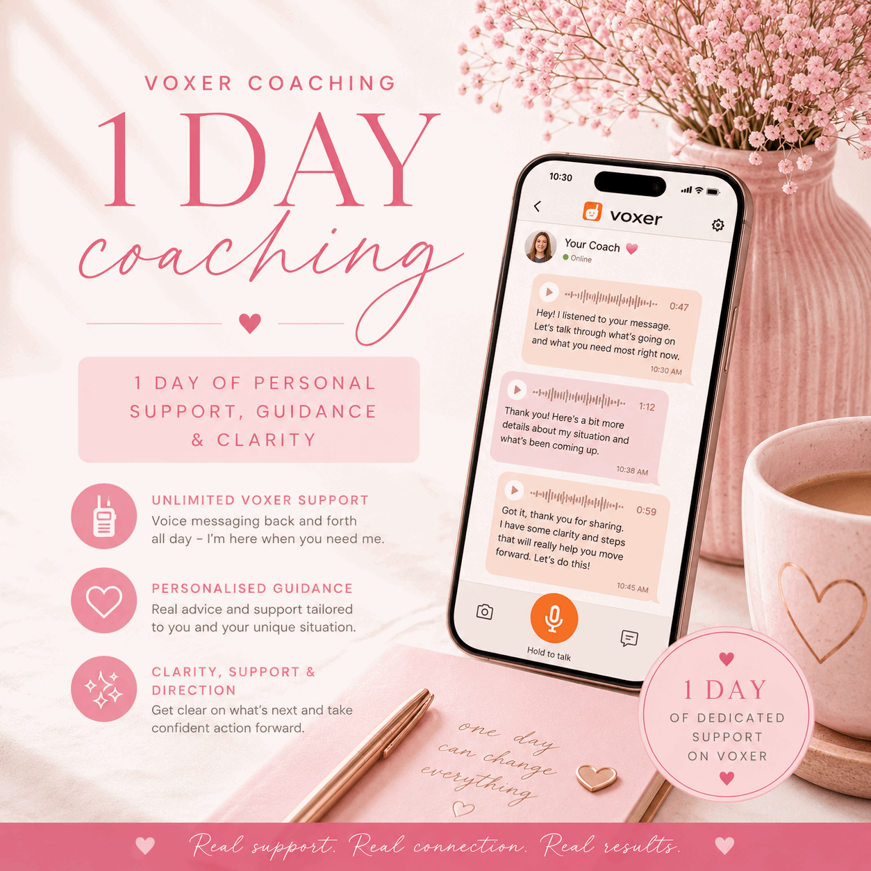1:1 Day Of Voxer Coaching